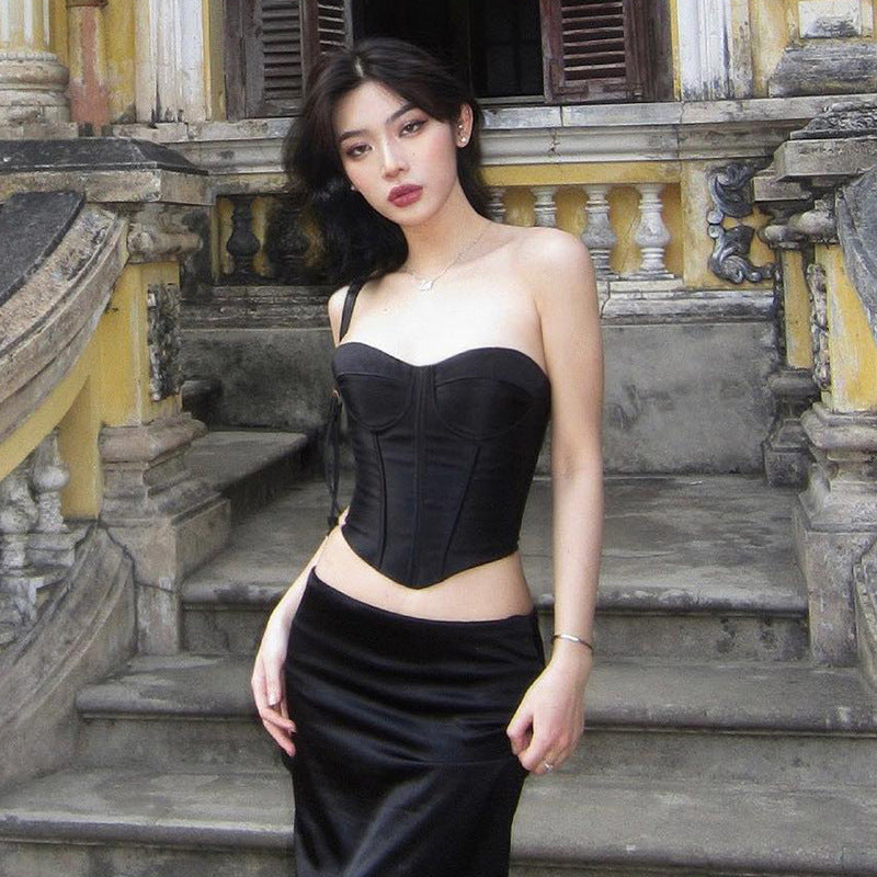 Satin Tube Top Top For Women