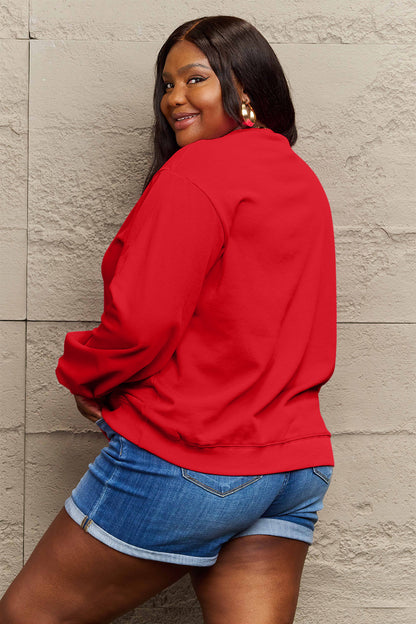 Simply Love Full Size THANKFUL Graphic Sweatshirt - Fashion Finder Hub