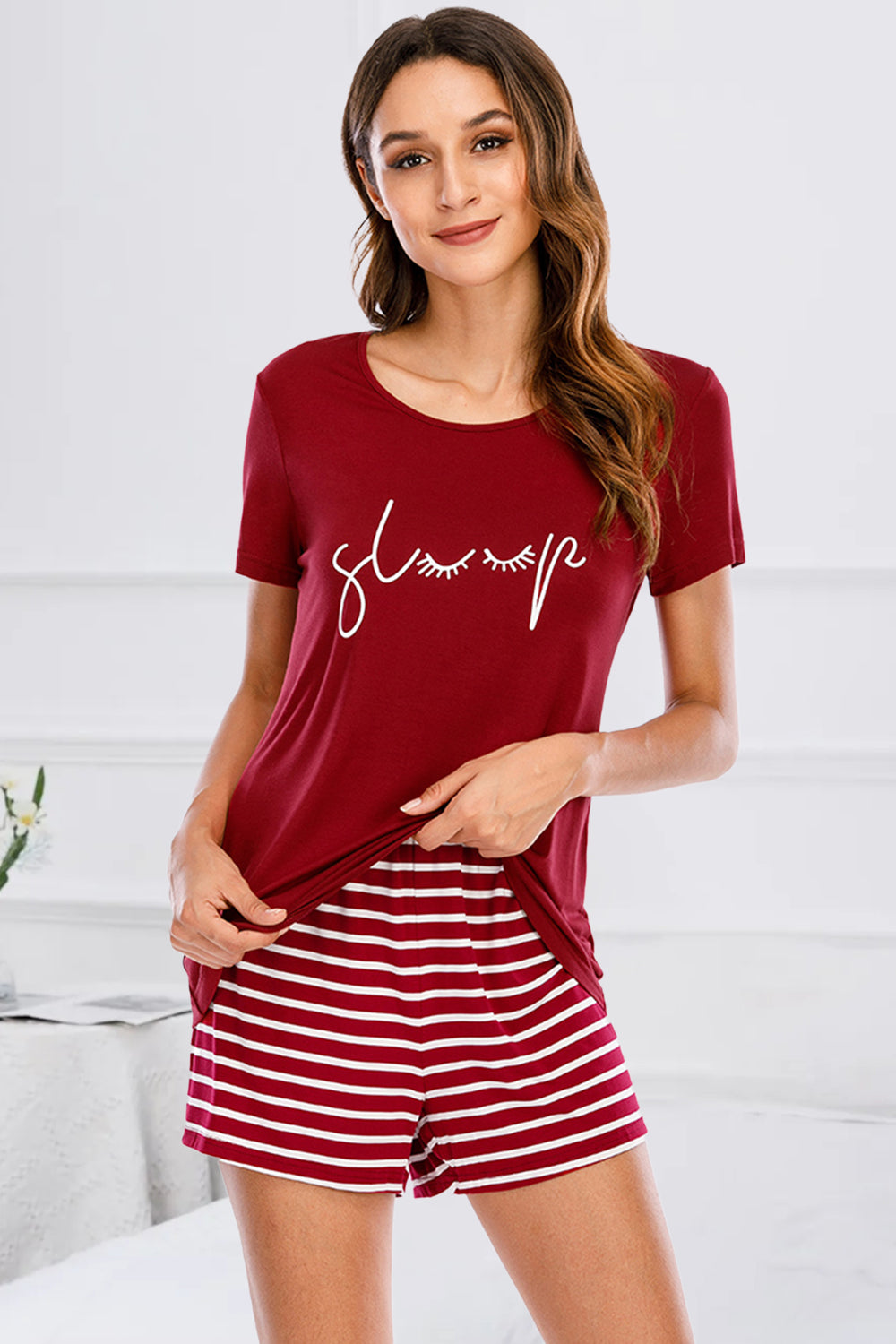 Meow Striped Lounge Set