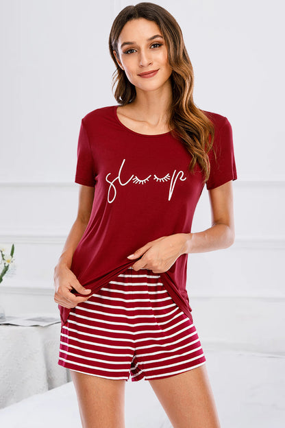 Meow Striped Lounge Set