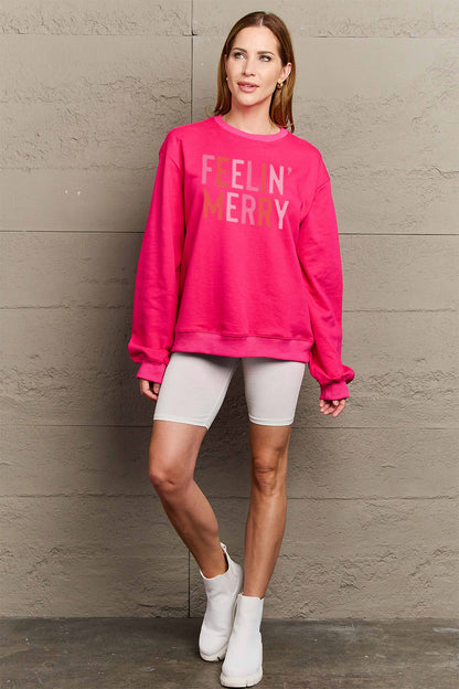 Simply Love Full Size Graphic Round Neck Sweatshirt - Fashion Finder Hub