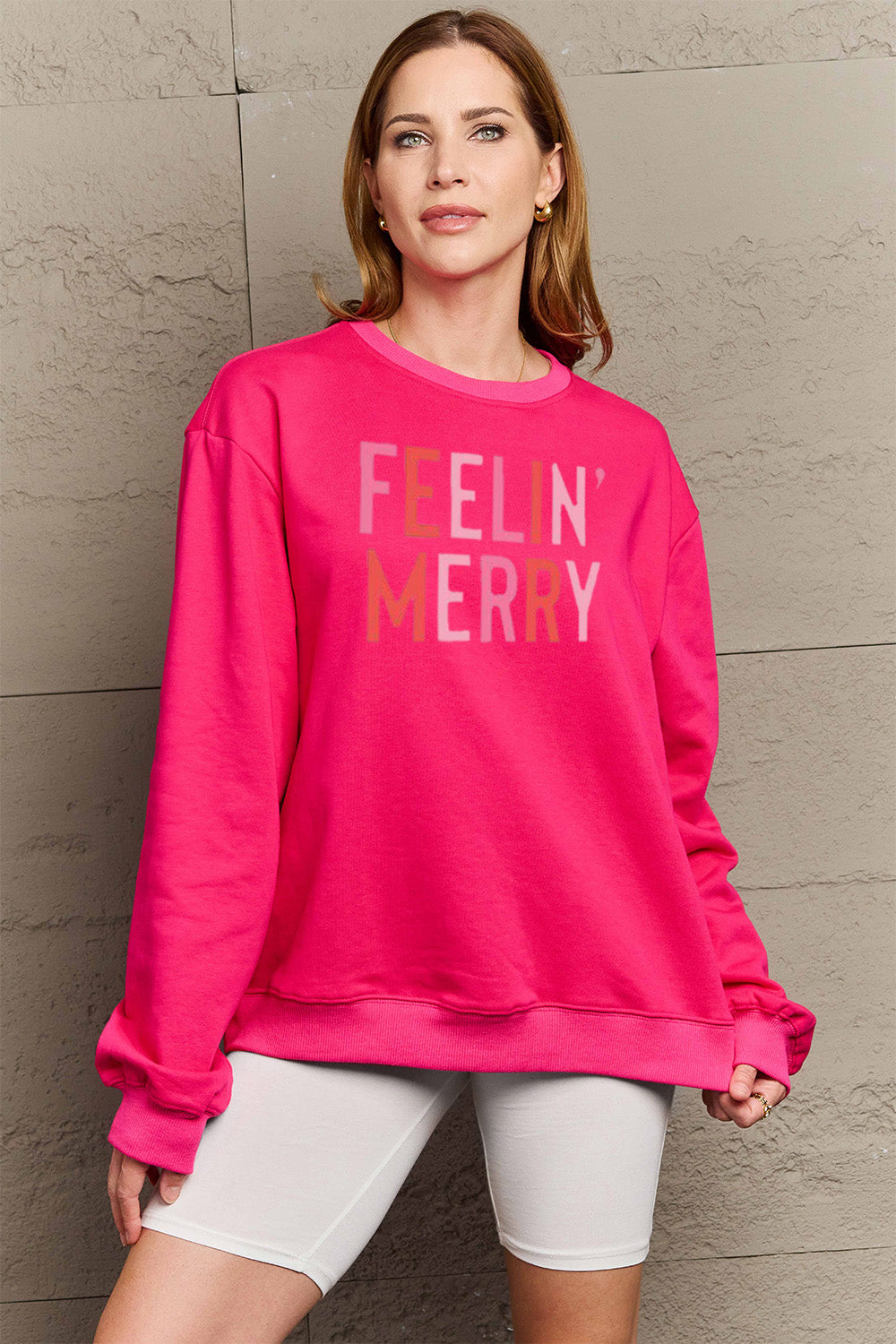 Simply Love Full Size Graphic Round Neck Sweatshirt - Fashion Finder Hub