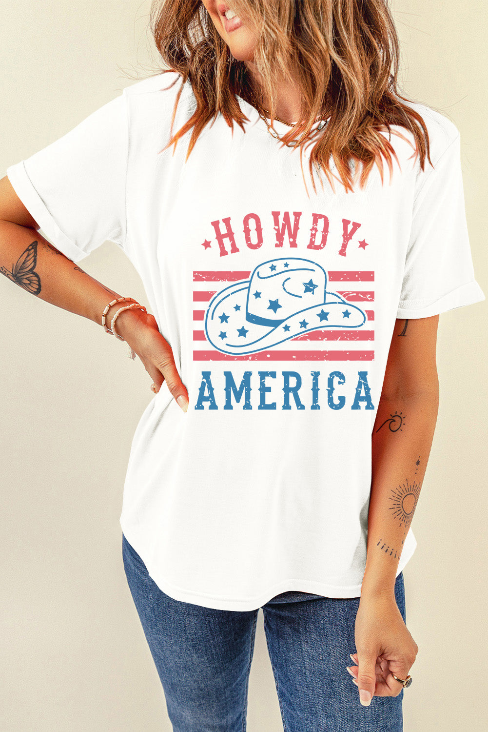 Graphic Round Neck Short Sleeve T-Shirt - Fashion Finder Hub
