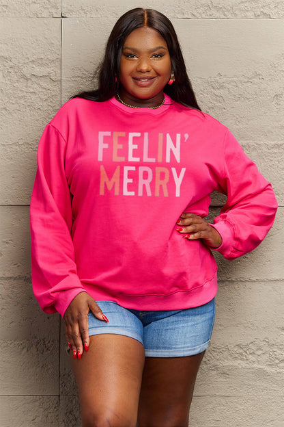 Simply Love Full Size Graphic Round Neck Sweatshirt - Fashion Finder Hub