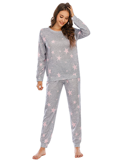 Star Top and Pants Lounge Set - Fashion Finder Hub