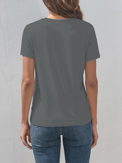 Dragonfly Graphic Round Neck Short Sleeve T-Shirt - Fashion Finder Hub