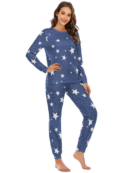 Star Top and Pants Lounge Set - Fashion Finder Hub