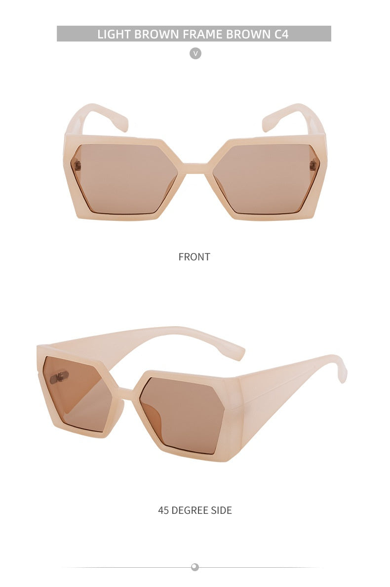 Amy's Large Frame Rectangular Sunglasses