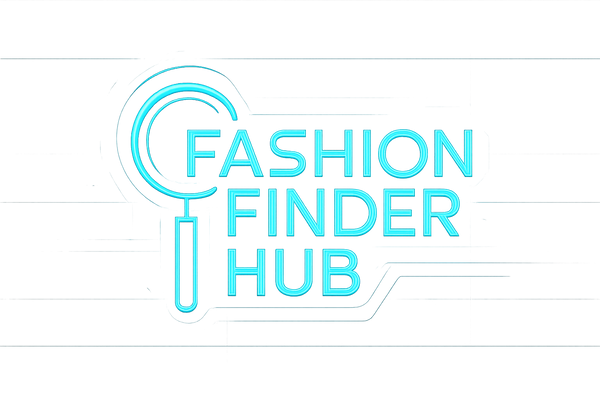 Futuristic Fashion Finder Hub logo glow