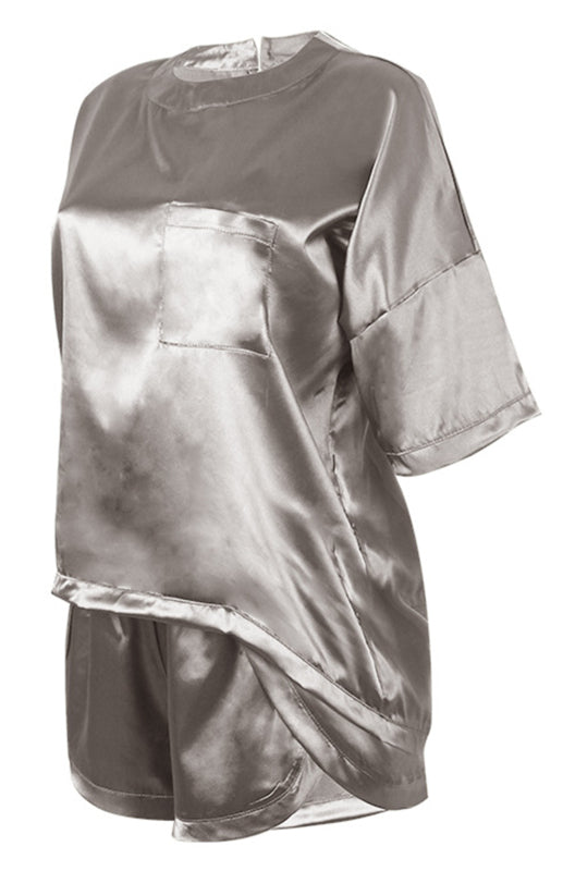 Round Neck Pajamas Set