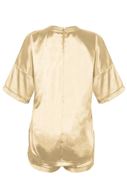 Round Neck Pajamas Set