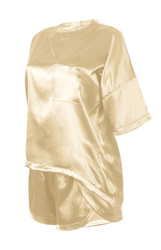 Round Neck Pajamas Set
