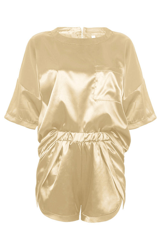 Round Neck Pajamas Set