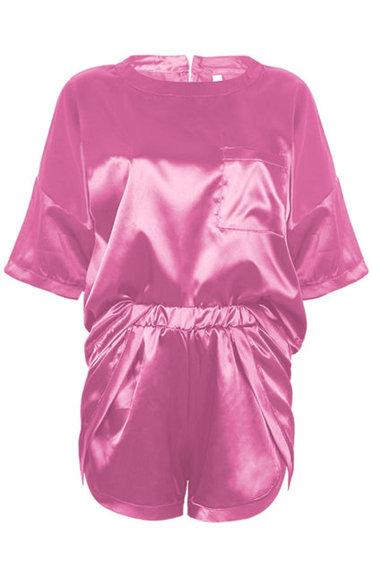 Round Neck Pajamas Set