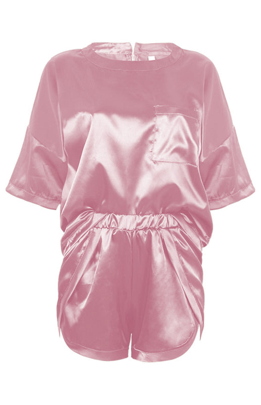 Round Neck Pajamas Set