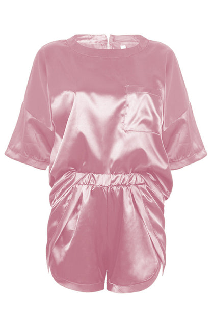 Round Neck Pajamas Set