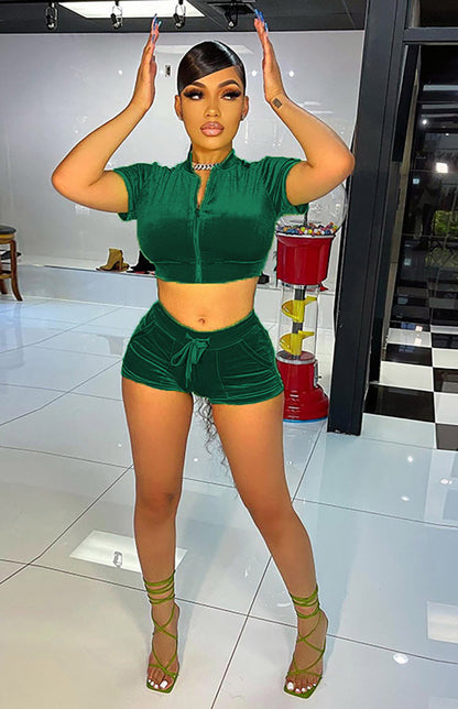Velvet Short Set
