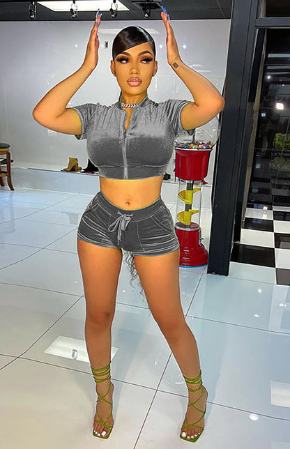 Velvet Short Set