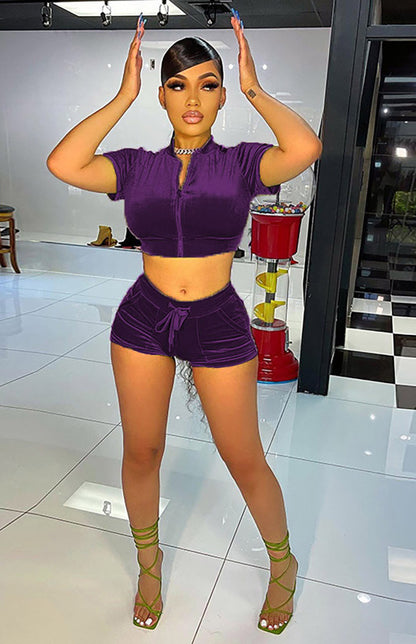 Velvet Short Set