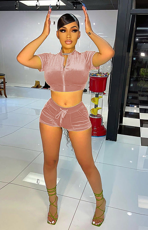 Velvet Short Set
