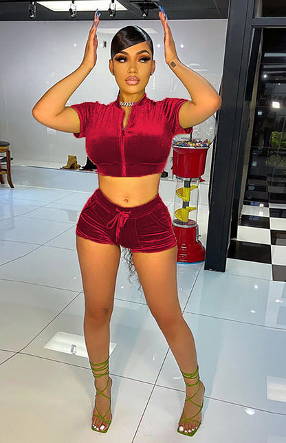 Velvet Short Set
