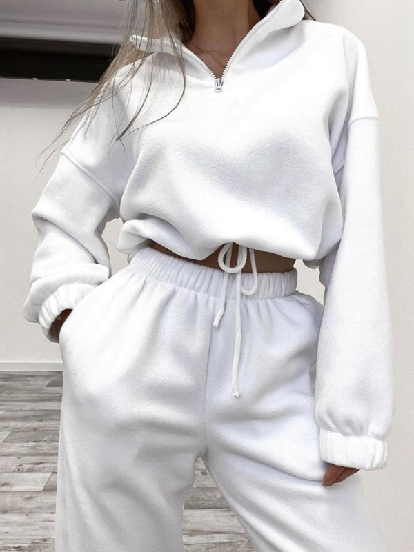 Women's Hooded Sweatshirt Sports Casual Suit Two Piece Set