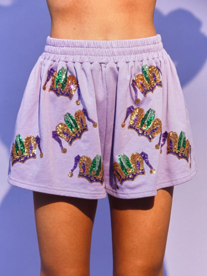 Short-sleeve and shorts two-piece set