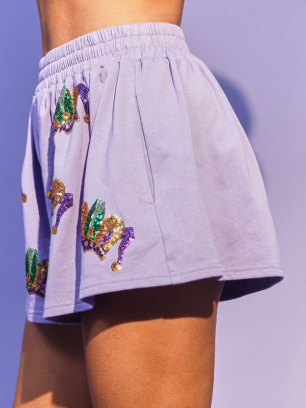 Short-sleeve and shorts two-piece set