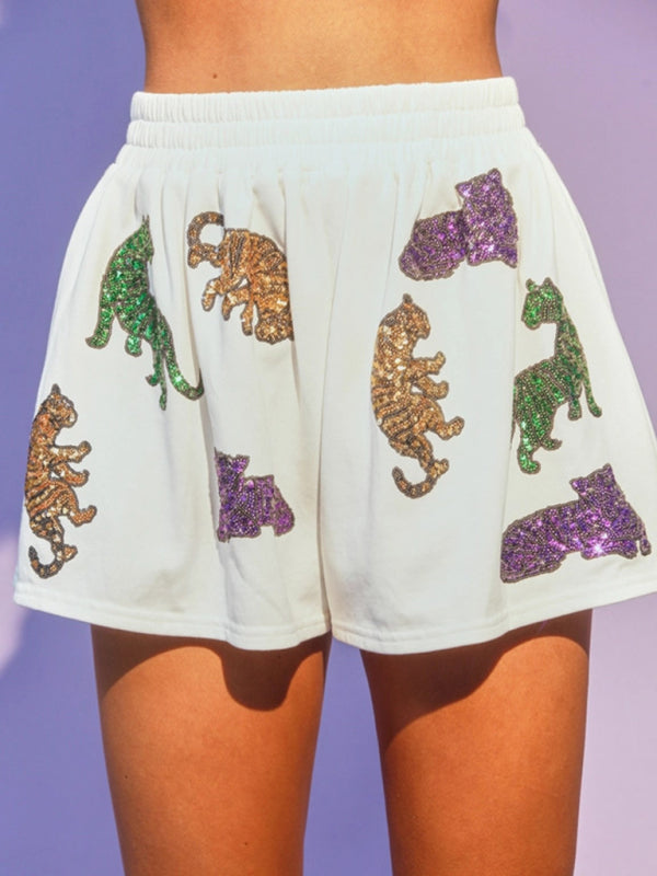 Short-sleeve and shorts two-piece set