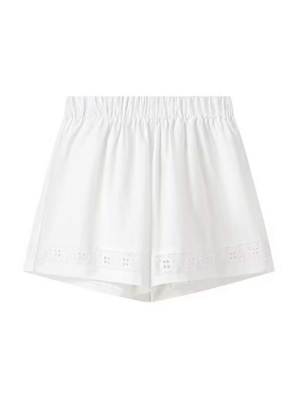 Hollow top + shorts set